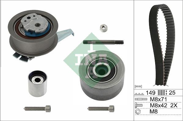 INA 530 0835 10 - Set curea de distributie aaoparts.ro