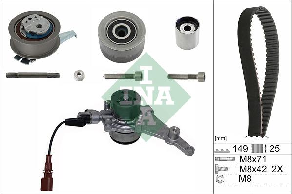 INA 530 0835 30 - Set pompa apa + curea dintata aaoparts.ro