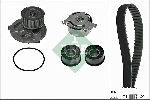 INA 530 0358 31 - Set pompa apa + curea dintata aaoparts.ro