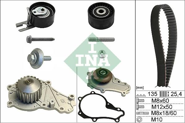 INA 530 0369 30 - Set pompa apa + curea dintata aaoparts.ro