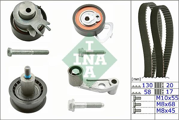 INA 530 0360 10 - Set curea de distributie aaoparts.ro