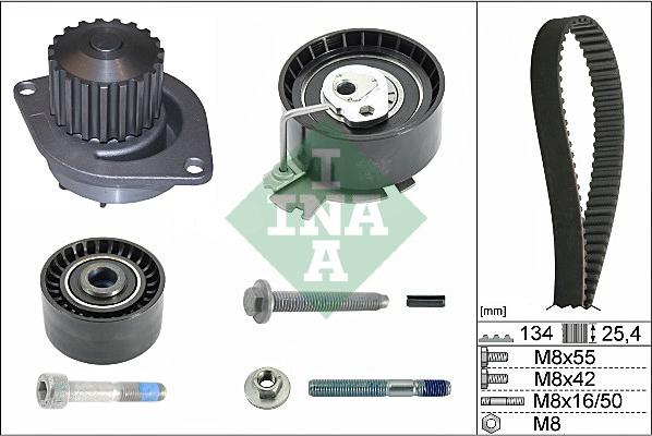 INA 530 0379 30 - Set pompa apa + curea dintata aaoparts.ro