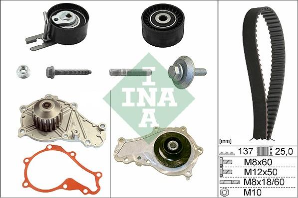 INA 530 0375 30 - Set pompa apa + curea dintata aaoparts.ro