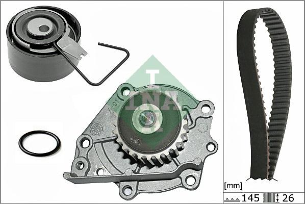 INA 530 0376 30 - Set pompa apa + curea dintata aaoparts.ro