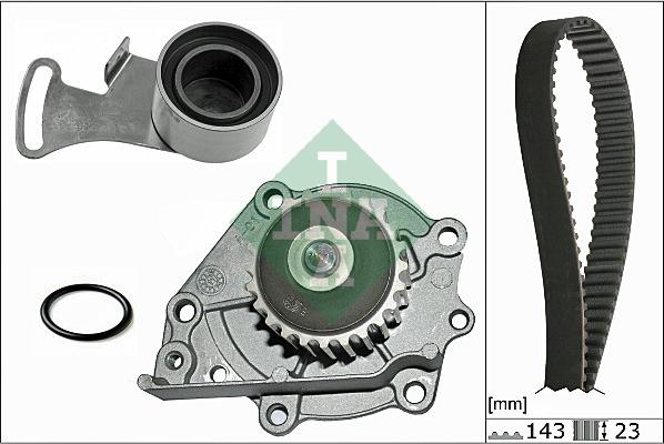 INA 530 0242 30 - Set pompa apa + curea dintata aaoparts.ro