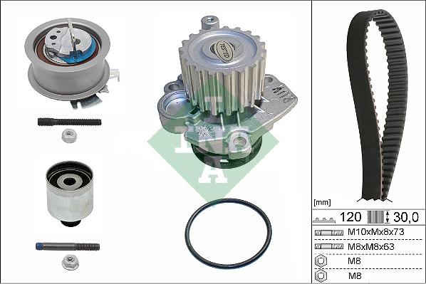 INA 530 0201 33 - Set pompa apa + curea dintata aaoparts.ro