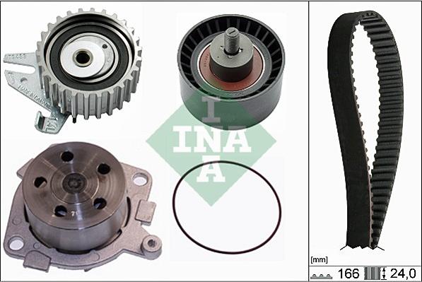 INA 530 0226 30 - Set pompa apa + curea dintata aaoparts.ro