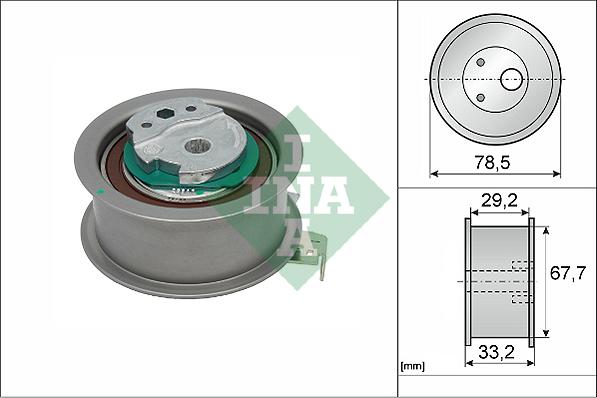 INA 531 0927 10 - Rola intinzator,curea distributie aaoparts.ro