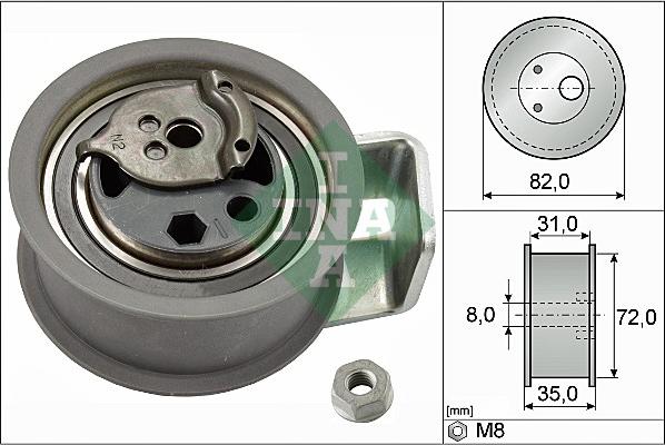 INA 531 0436 20 - Rola intinzator,curea distributie aaoparts.ro