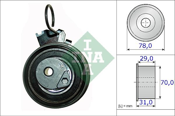 INA 531 0532 10 - Rola intinzator,curea distributie aaoparts.ro