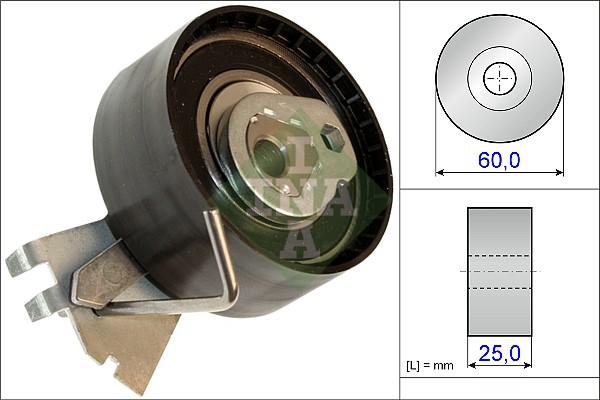 INA 531 0572 10 - Rola intinzator,curea distributie aaoparts.ro