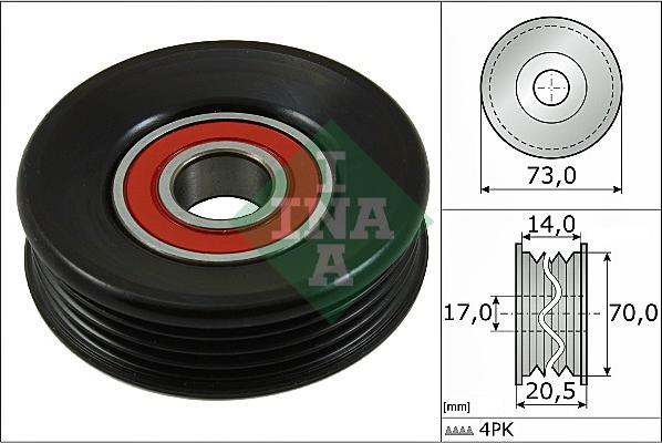 INA 531 0853 10 - Rola ghidare / conducere, curea transmisie aaoparts.ro