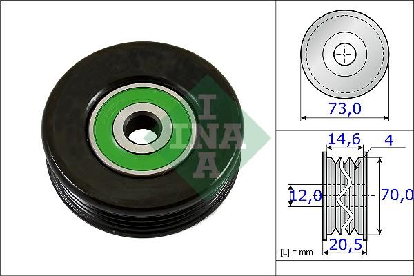 INA 531 0852 10 - Rola ghidare / conducere, curea transmisie aaoparts.ro