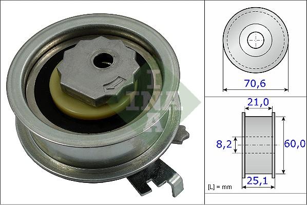 INA 531 0882 10 - Rola intinzator,curea distributie aaoparts.ro