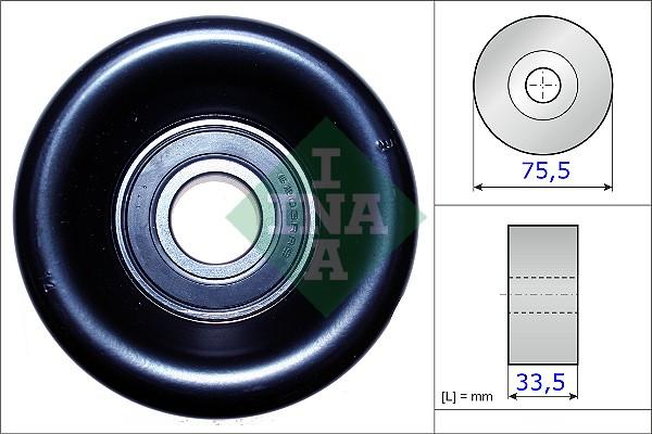 INA 531 0827 10 - Rola ghidare / conducere, curea transmisie aaoparts.ro