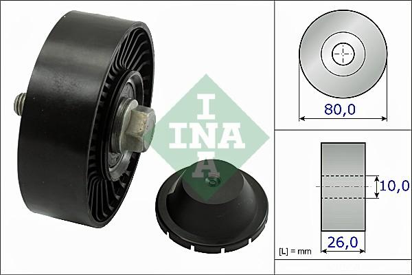 INA 532 0512 10 - Rola ghidare / conducere, curea transmisie aaoparts.ro