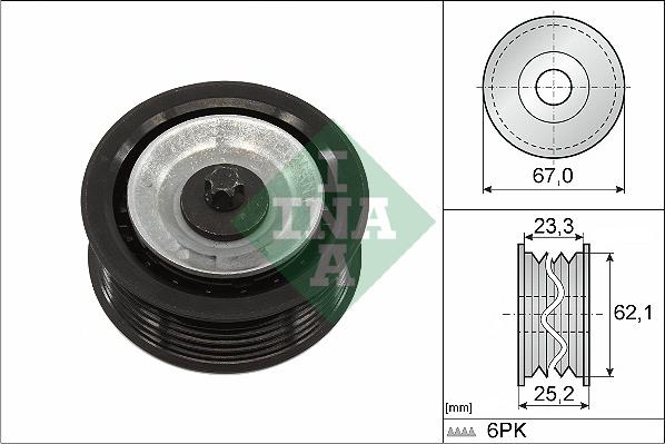 INA 532 0619 10 - Rola ghidare / conducere, curea transmisie aaoparts.ro