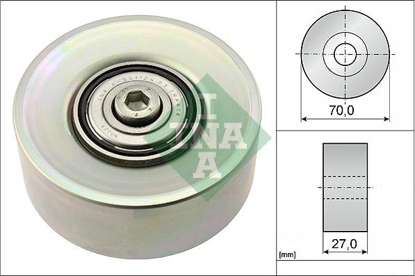 INA 532 0398 10 - Rola ghidare / conducere, curea transmisie aaoparts.ro