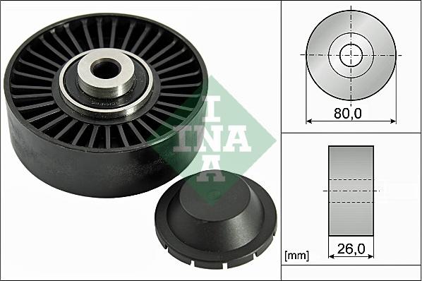 INA 532 0370 20 - Rola ghidare / conducere, curea transmisie aaoparts.ro