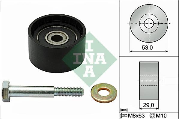 INA 532 0287 10 - Rola ghidare / conducere, curea distributie aaoparts.ro