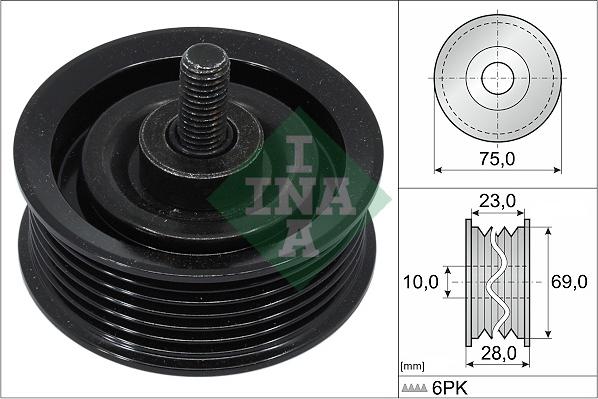 INA 532 0744 10 - Rola ghidare / conducere, curea transmisie aaoparts.ro