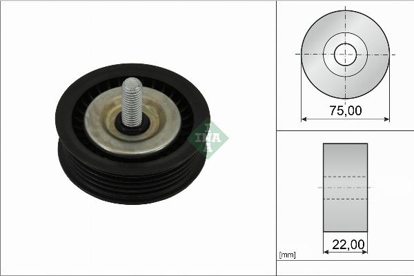 INA 532 1197 10 - Rola ghidare / conducere, curea transmisie aaoparts.ro
