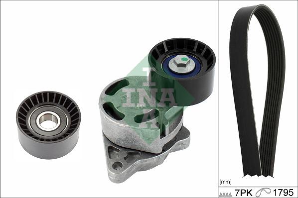 INA 529 0434 10 - Set curea transmisie cu caneluri aaoparts.ro
