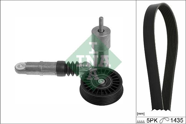 INA 529 0425 10 - Set curea transmisie cu caneluri aaoparts.ro