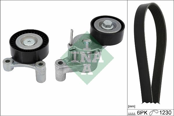 INA 529 0548 10 - Set curea transmisie cu caneluri aaoparts.ro