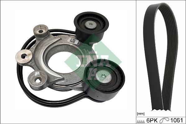 INA 529 0556 10 - Set curea transmisie cu caneluri aaoparts.ro