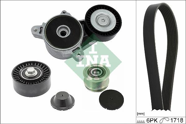 INA 529 0515 20 - Set curea transmisie cu caneluri aaoparts.ro
