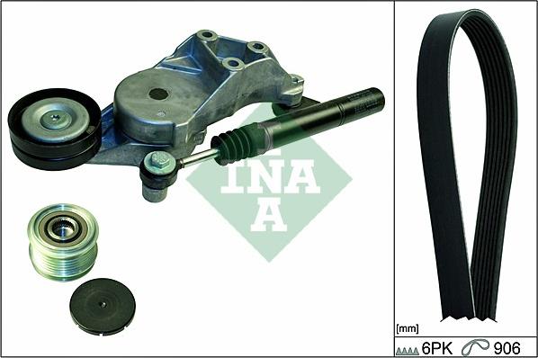 INA 529 0094 10 - Set curea transmisie cu caneluri aaoparts.ro