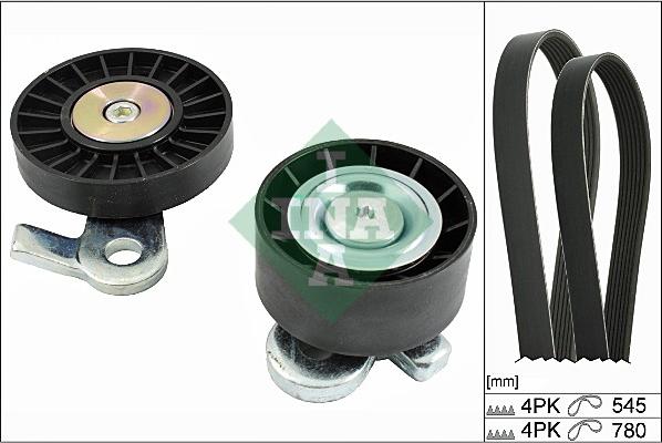 INA 529 0063 10 - Set curea transmisie cu caneluri aaoparts.ro