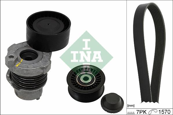 INA 529 0187 10 - Set curea transmisie cu caneluri aaoparts.ro