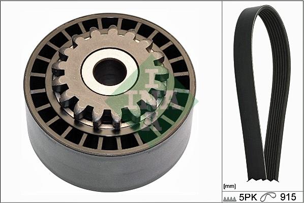 INA 529 0177 10 - Set curea transmisie cu caneluri aaoparts.ro