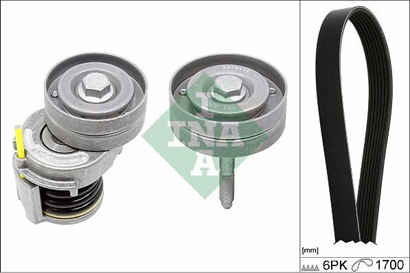 INA 529 0341 10 - Set curea transmisie cu caneluri aaoparts.ro