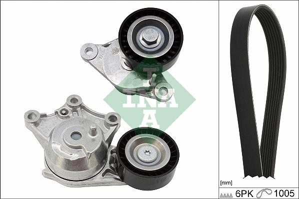 INA 529 0358 10 - Set curea transmisie cu caneluri aaoparts.ro