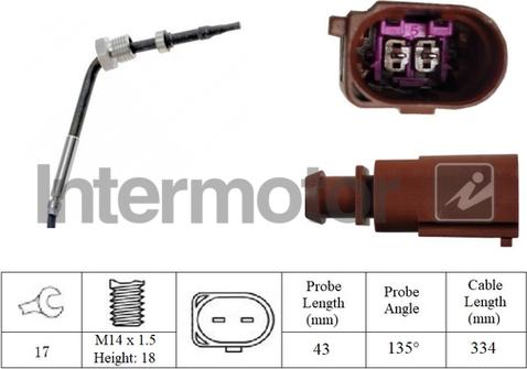 INTERMOTOR 27408 - Senzor, temperatura gaze evacuare aaoparts.ro