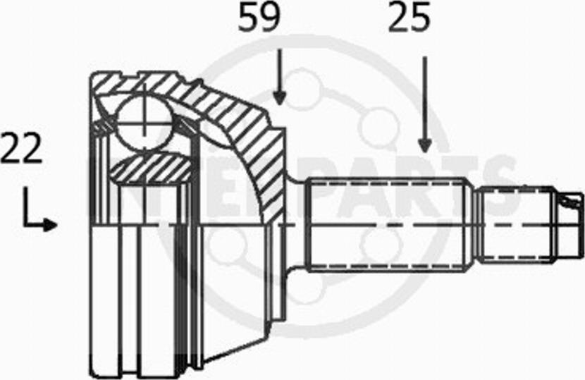 InterParts OJ1370 - Set articulatie, planetara aaoparts.ro