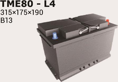 IPSA TME80 - Baterie de pornire aaoparts.ro