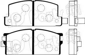 IPS Parts IBD-1900 - Set placute frana,frana disc aaoparts.ro