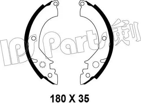 IPS Parts IBL-4508 - Sabot frana aaoparts.ro