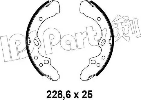 IPS Parts IBL-4328 - Sabot frana aaoparts.ro