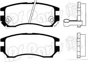 IPS Parts IBR-1599 - Set placute frana,frana disc aaoparts.ro