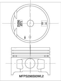 IZUMI MFPS296593WL2 - Piston aaoparts.ro