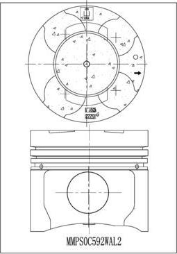 IZUMI MMPS0C592WAL2-S - Piston aaoparts.ro