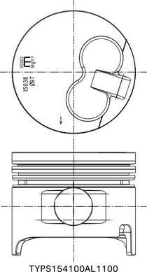 IZUMI TYPS154100AL1100 - Piston aaoparts.ro