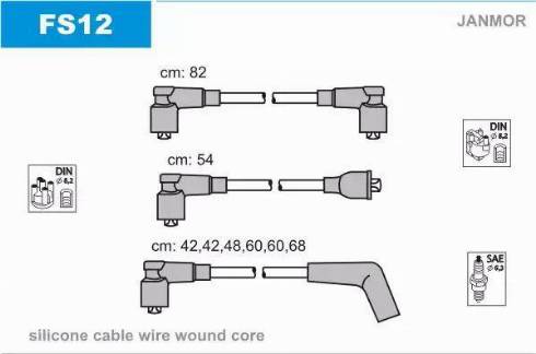 Janmor FS12 - Set cablaj aprinder aaoparts.ro