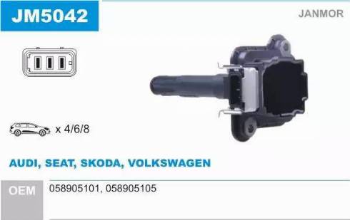 Janmor JM5042 - Bobina de inductie aaoparts.ro