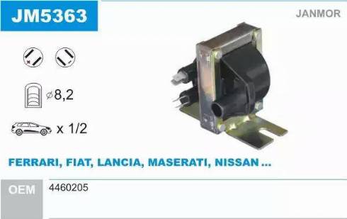 Janmor JM5363 - Bobina de inductie aaoparts.ro